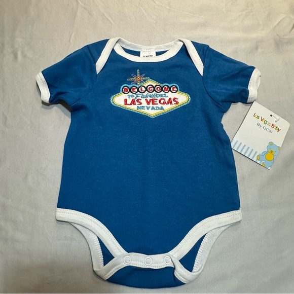 Las Vegas Blue Baby Onesie - Picture 1 of 3